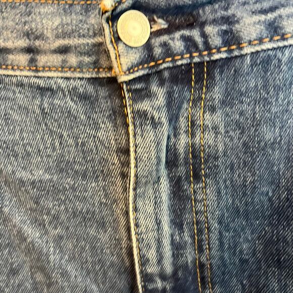 Levi’s 505 jeans size 50X34 men’s straight leg preowned fair belt loop repaired - Picture 4 of 6